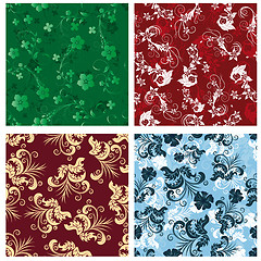 Image showing seamless floral pattern