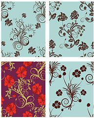 Image showing seamless floral pattern