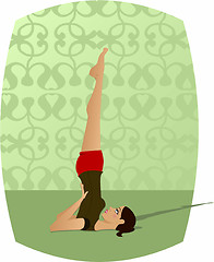 Image showing Yoga Shoulderstand