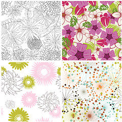 Image showing seamless floral pattern