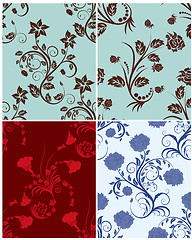 Image showing seamless floral pattern