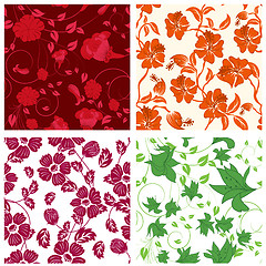 Image showing seamless floral pattern