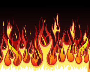 Image showing fire background