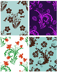 Image showing seamless floral pattern