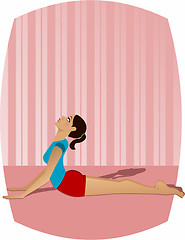 Image showing Yoga Cobra Pose