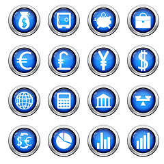 Image showing financial icon set