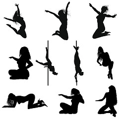 Image showing erotic silhouette set