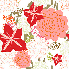 Image showing seamless floral pattern