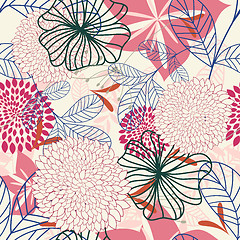 Image showing seamless floral pattern