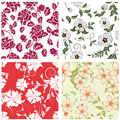 Image showing seamless floral pattern