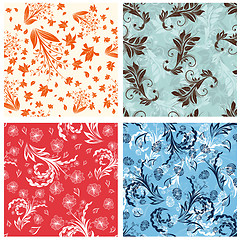 Image showing seamless floral pattern