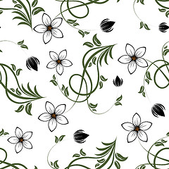 Image showing seamless floral pattern