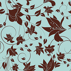 Image showing seamless floral pattern