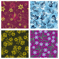 Image showing seamless floral pattern