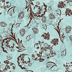 Image showing seamless floral pattern