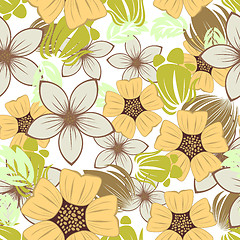 Image showing seamless floral pattern