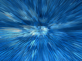 Image showing Blue sharp abstract background