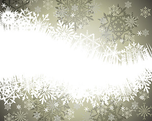 Image showing winter frame background