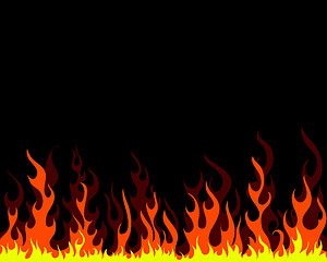 Image showing fire background