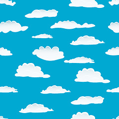 Image showing seamless cloud background