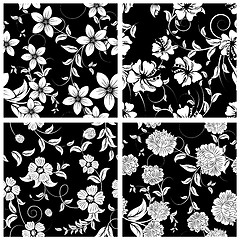 Image showing seamless floral pattern