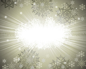 Image showing winter frame background