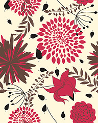 Image showing seamless floral pattern