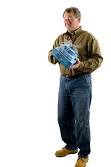 Image showing man with presents gifts