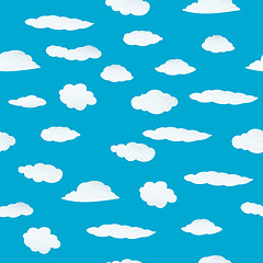 Image showing seamless cloud background