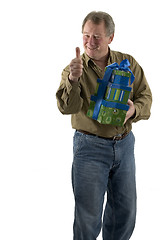 Image showing man with presents gifts