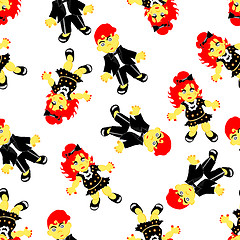 Image showing greeting seamless pattern