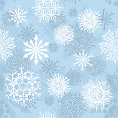 Image showing seamless snowflakes background