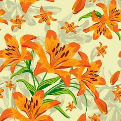 Image showing seamless floral pattern