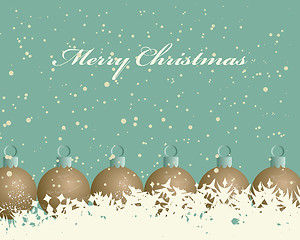 Image showing retro christmas card