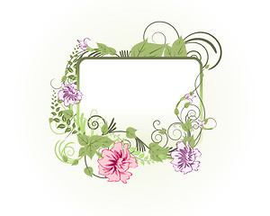 Image showing floral frame