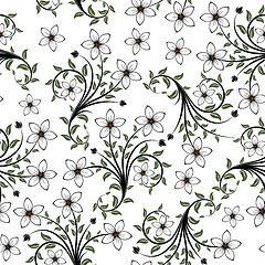 Image showing seamless floral pattern