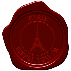 Image showing eiffel tower sealing wax