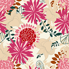 Image showing seamless floral pattern