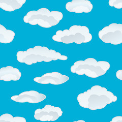 Image showing seamless cloud background