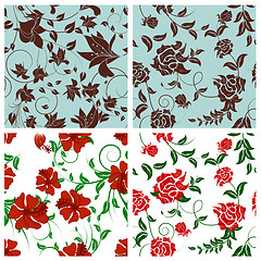 Image showing seamless floral pattern