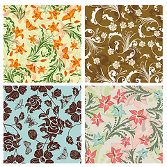 Image showing seamless floral pattern