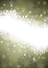 Image showing winter frame background