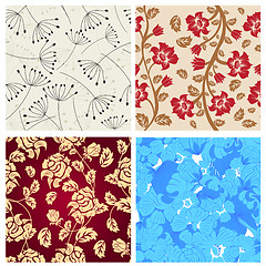 Image showing seamless floral pattern