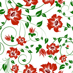 Image showing seamless floral pattern