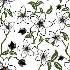 Image showing seamless floral pattern