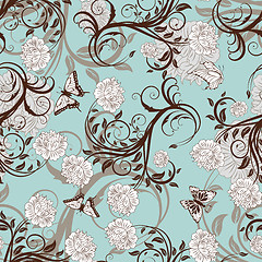 Image showing seamless floral pattern