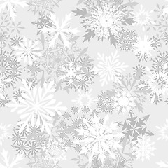 Image showing seamless snowflakes background