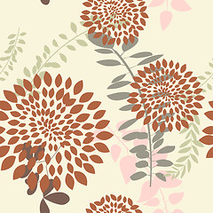 Image showing seamless floral pattern