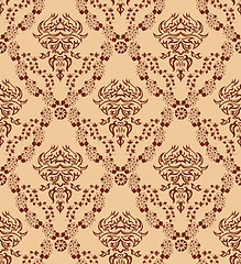 Image showing seamless damask pattern