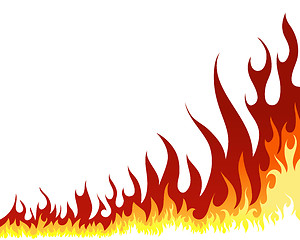 Image showing fire background